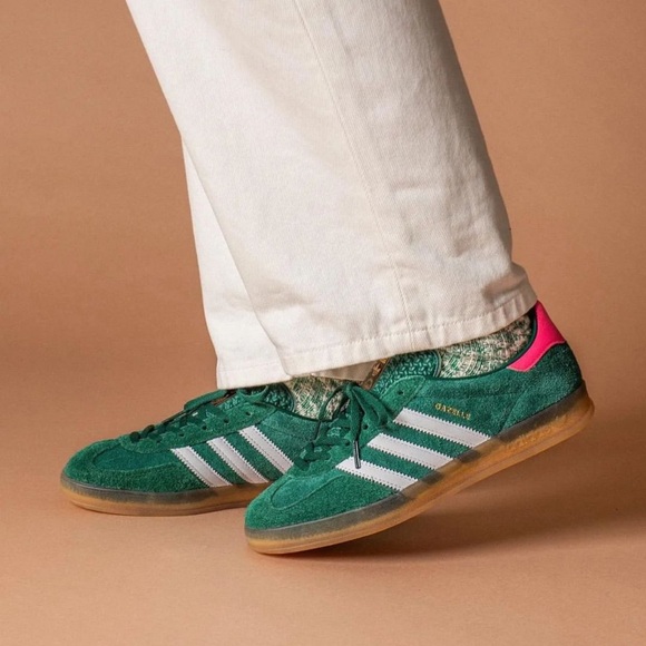 Adidas gazelle collegiate green lucid pink - Picture 7 of 16
